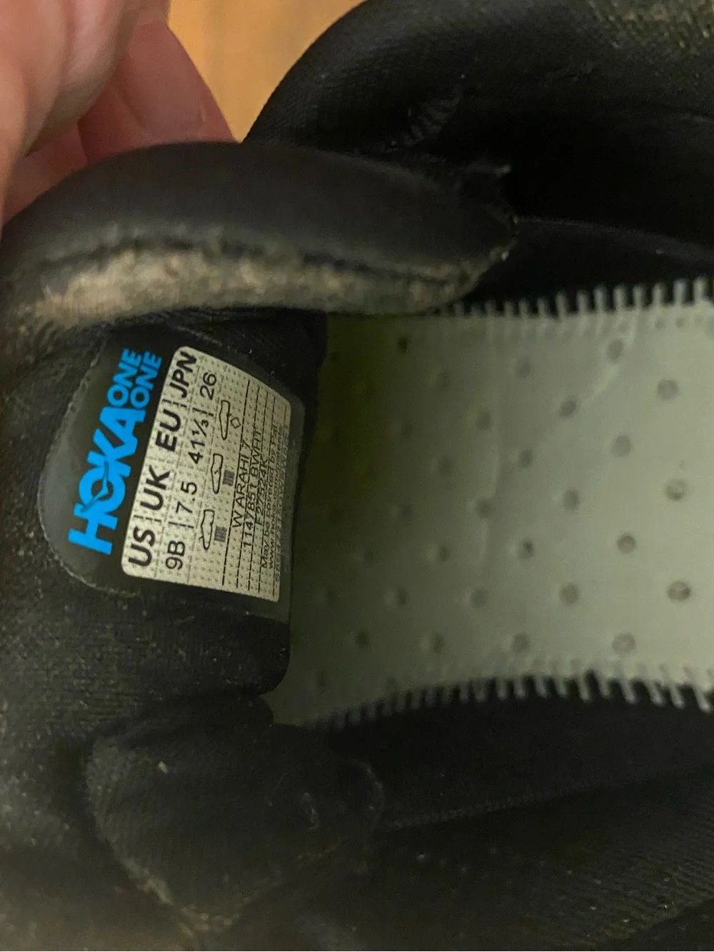 Women’s Hoka One One Arahi 7 Sneakers Sz9B NO INSOLES